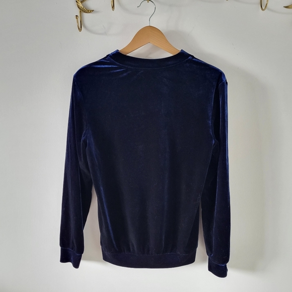 Women's Medium Belle Etoile Navy Velvet Jumper by next - Picture 2 of 4